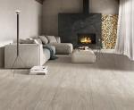ISO9001 Rectified Edge Matte Grey Porcelain Tile Wood Gray 60Boxes/Plt