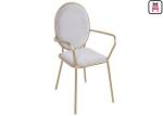 Armless Round High Back Metal Restaurant Chairs With Elegant Macarons Color