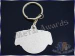 Waterproof Custom Metal Key Chains Basketball Keyrings With Split Ring