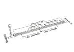 500x17x15mm Curved Aluminium Profile LED Strip For Aston EVIS WHT
