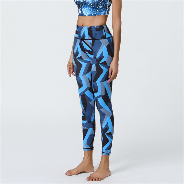 Sport Yoga Pants High Waist Tights Butt-lifting Yoga Leggings Printed Women's Fitness Leggings