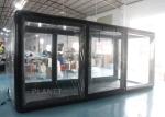 Black Frame PVC Tarpaulin Airtight Inflatable Showcase Tent