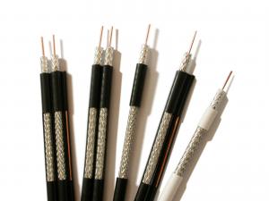 China UL CMR RG59 Coaxial Cable 20AWG CCS with 95% AL Braiding 75 Ohm CATV Cable Black on sale