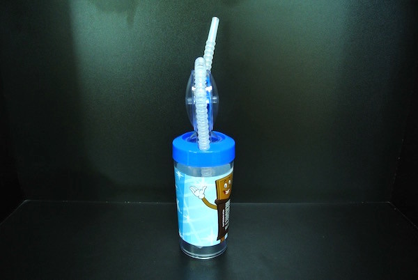 8.5 Inch Blue Cartoon Character Water Bottle For Children Various Color / Size
