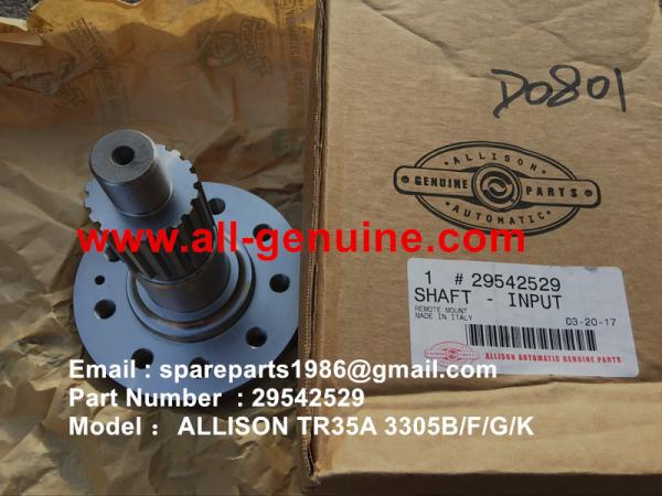 ALLISON TRANSMISSION 29542529 SHAFT TEREX NHL DUMP TRUCK TR35 TR50 TR60 TR100