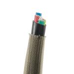 Self Closing PET Braided Sleeve Split Wrap Braided Sleeving Expandable