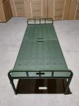 Field Steel Plastic Bed Camp Army Bed Portable Folding Bed Military Green