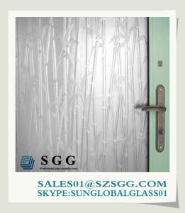 Wholesale 5mm frosted clear pattern glass with competitive price from china suppliers