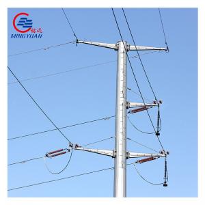 China 10m 12m Steel Telephone Pole 15m Q235 Power Transmission Galvanized on sale