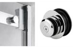 Shower Room Glass Door Slide Satin Finish Sliding Door Fitting Set Fold Door