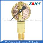 Black Case Bayonet Capsule Pressure Gauge For Fuel Setting And Gas Tube