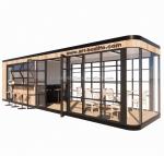 Hotel and Park EU Container Coffee Bar Mobile Wooden Steel Structure Sunlight