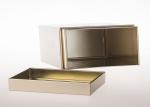 Steel Metal Tea Tins With Protective Coating , Tinplate Material Rectangular