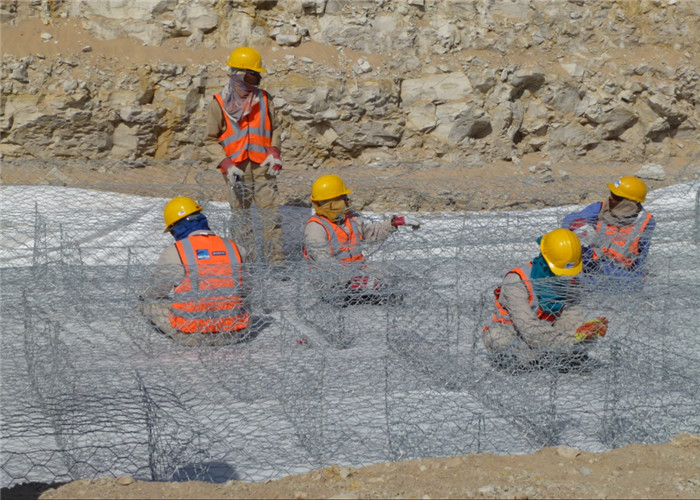 Powder Coated / Galvanized Gabion Basket For Control Of Water 1*1*2m