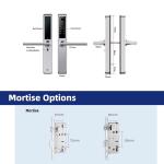Fireproof Aluminum Door Lock With Fingerprint Access