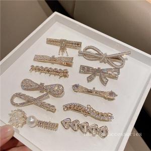 Wholesale Elegant Hair Clip Bow And Diamond Hair Clip For Women from china suppliers