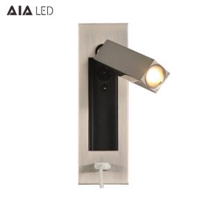 Wholesale Modern bed wall light IP20 hotel bedside wall lamp 3W led wall bed light headboard wall light from china suppliers