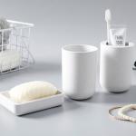 Wheat Toothbrush Cup Glass Soap Box Biodegradable Bathroom Wash Sets