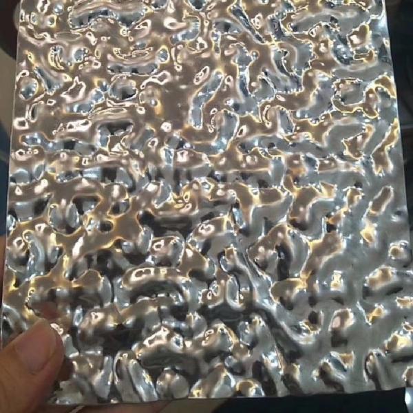 304 Stainless Steel Water Ripple Sheets thickness 0.3 - 2.5mm SS Sheet Water