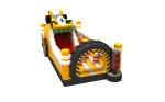 Car Themed Inflatable Obstacle Game Digital Printing Big Bouncy Castle