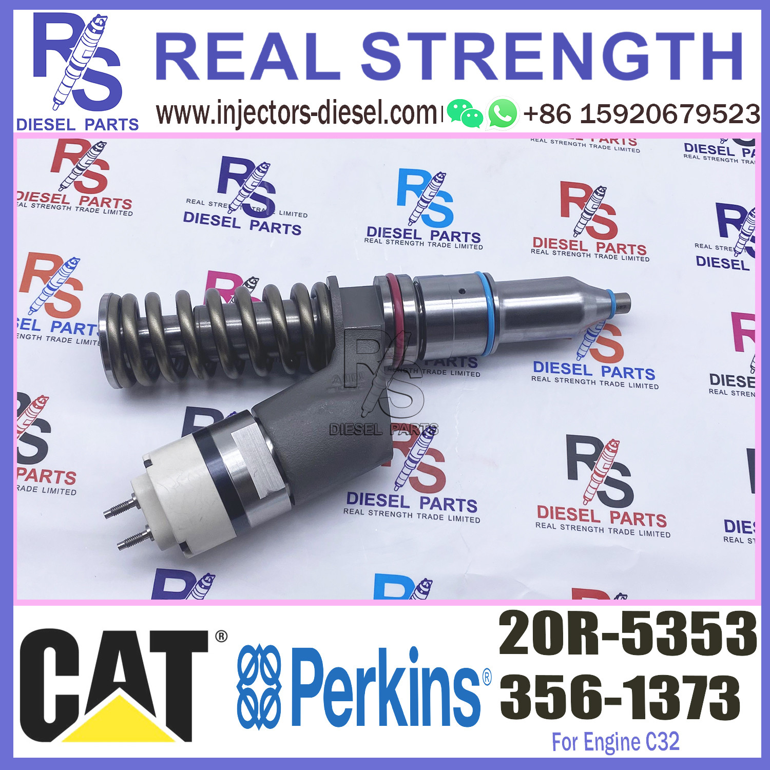 Diesel Fuel Injector CA3561373 356-1373 3561373 20R5353 20R-5353 For Caterpillar C32 Engine