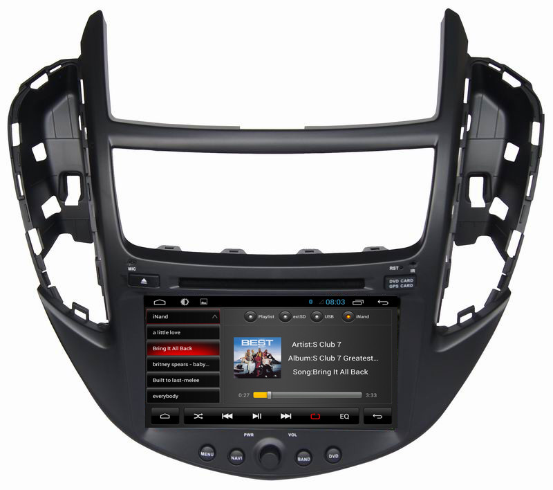 Ouchuangbo 8 inch car stereo android 6.0 for Chevrolet Trax with gps USB QUAD CORE A9 ,1.6GHz Frequency