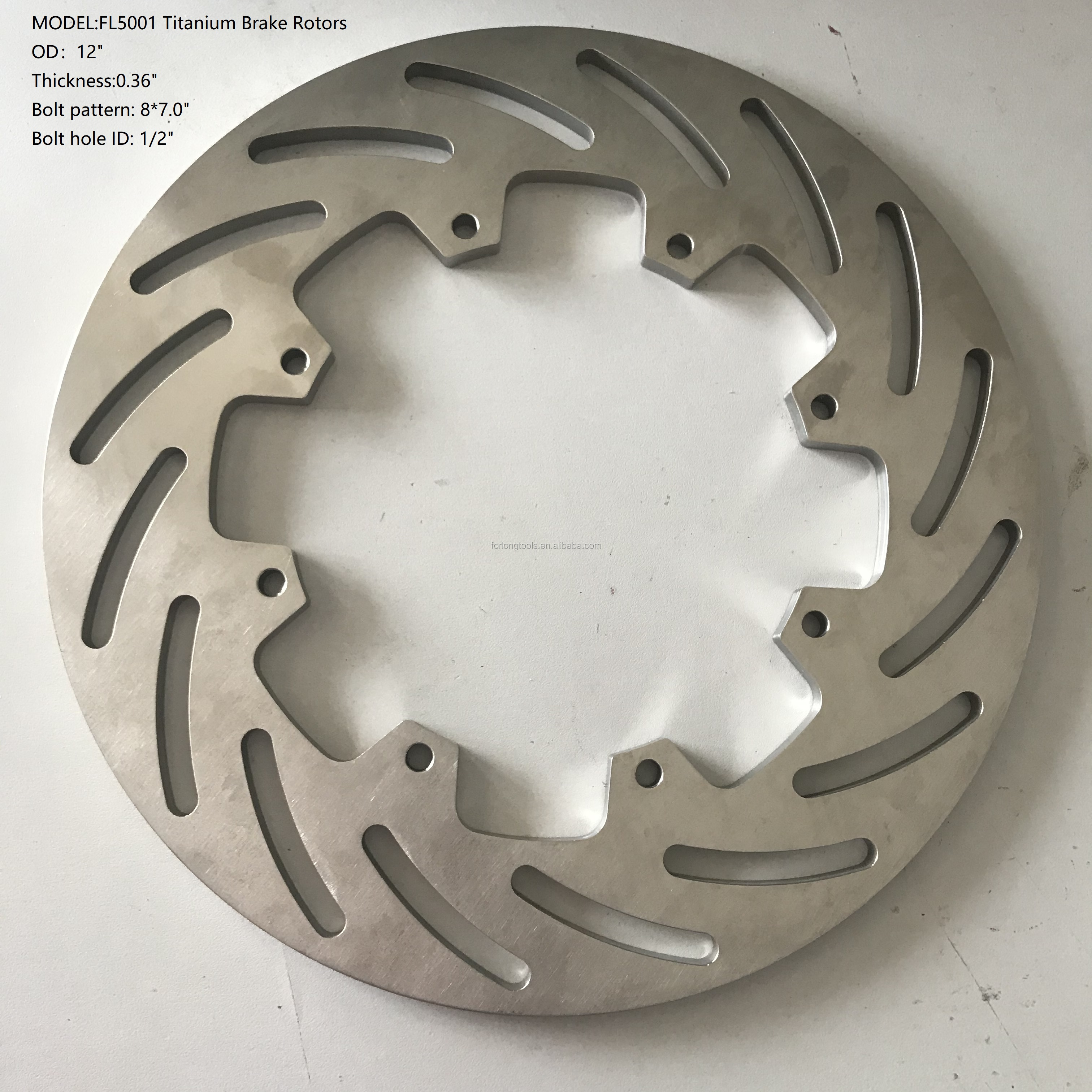 Customized 11 Inch 279MM OE NO. Titanium Brake Discs Rotors for Sprint Car Manufacturing Production 0.3 inch Thickness