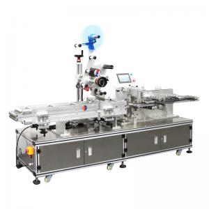 China Fully Automatic Label Sealing Machine 220V 50HZ For Flat Labeling on sale
