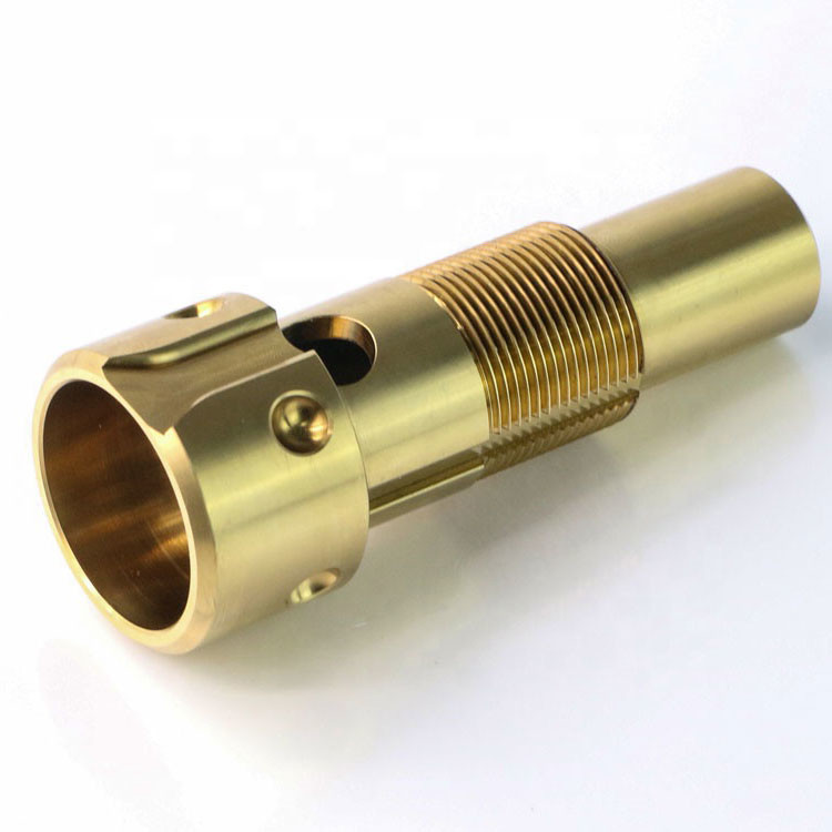 Brass CNC lathe turning parts, with thread.