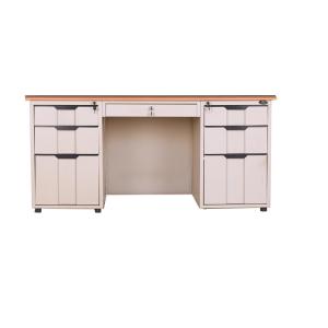 Wholesale Steel Modern Office Furniture Steel Executive Desk Office Table Desk With Two Pedestals from china suppliers