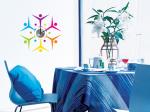 Snowflake Design Vinyl Wall Sticker Clock 10A044 Flower Wall Decoration