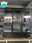 Three doors glass door display refrigerator freezer Fan cooling upright drinks