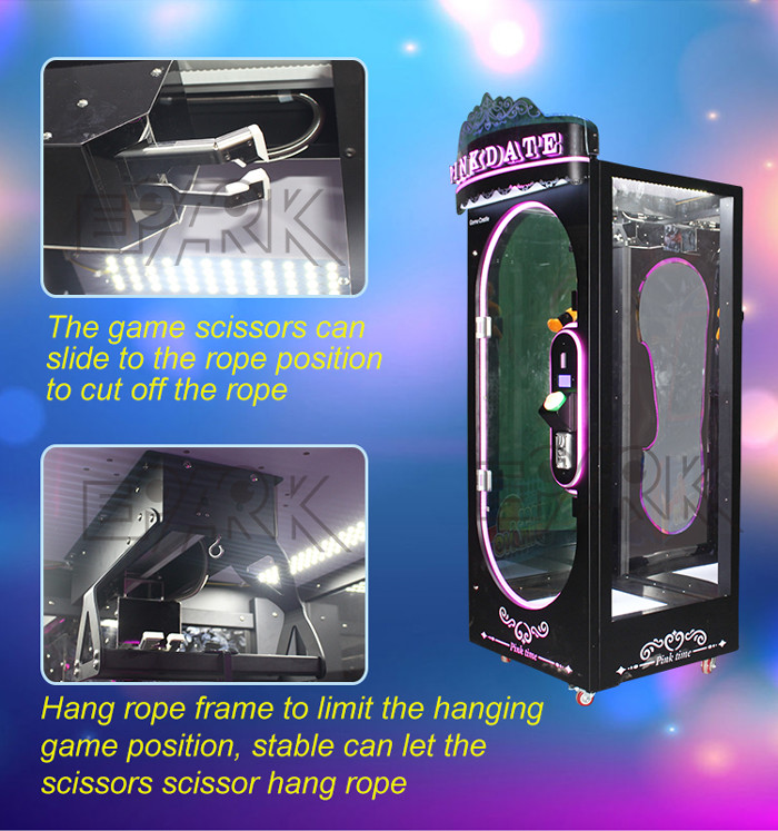 Amusement game arcade cutting toy Claw Machine scissors doll vending machine