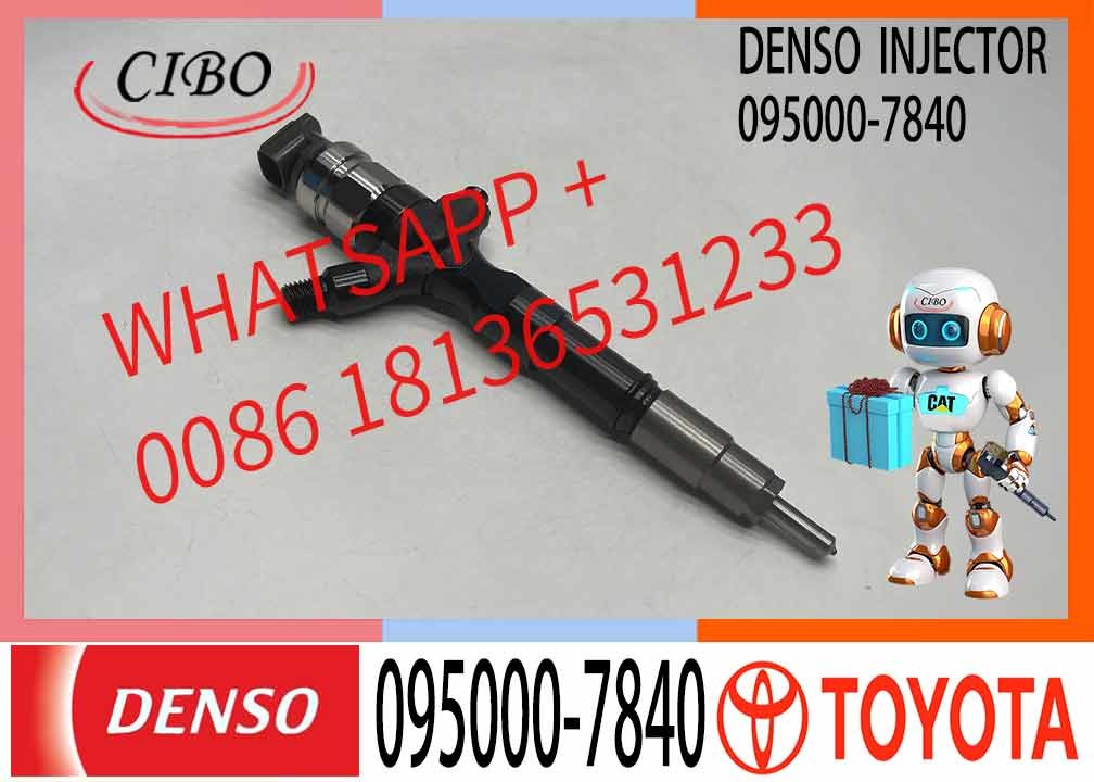 Hot Sale Common Rail Diesel Fuel Injector 23670-39305 095000-7840 For TOY0TA 1KD-FTV Engine