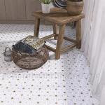 Waterjet Flower Mosaic Floor Wall Tile 320x320mm Grade AAA
