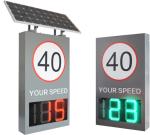 Road Safety LED Display 50W Peak Power Solar Radar Speed Limit Sign for Road