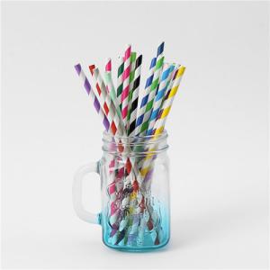 Wholesale Dia 5mm To 10mm Stripe Biodegradable Paper Straws from china suppliers