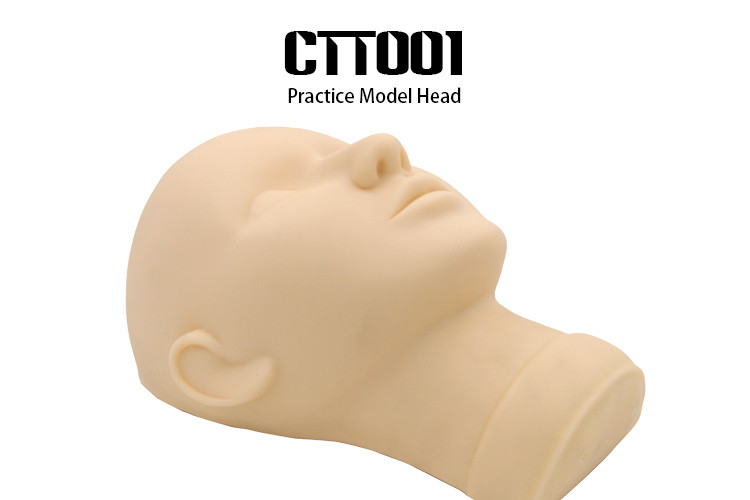 Wholesale Practice Rubber Skin Permanent Makeup Head Model For Sale