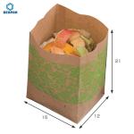 Biodegradable Take Away 150gsm Fast Food Brown Paper Bags