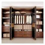 Classic Cloth Wardrobe Walk In Closet , Attic Walk In Closet Wardrobe Glass