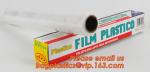 Extended plastic cling wrap pe pvc food film with customized logo, wholesale