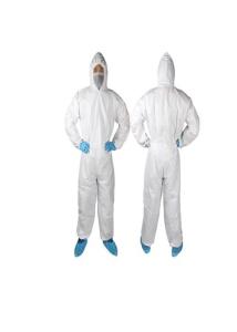 Wholesale White Color Disposable Coverall Suit Dry Particulates And Limiting Liquid from china suppliers