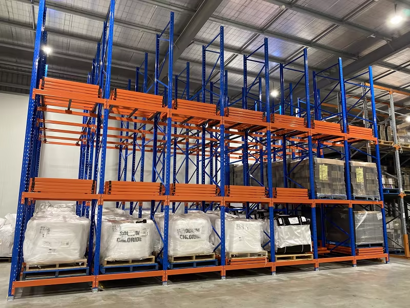 LIFO Warehouse Storage Push Back Racking 1000kg/Pallet High Density