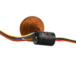 240V Gold To Gold Miniature Slip Ring Low Dynamic Resistance Fluctuation