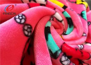 Wholesale 4 Way Stretch Micro Spandex Velvet / Velboa Fabric Short Pile Fabric For Making Blanket from china suppliers