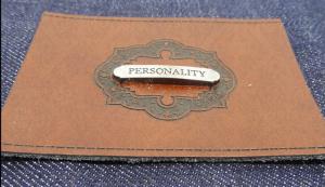 China Customized embossed fake leather patch label or imitation leather tags for jeans, men jackets and apparel on sale