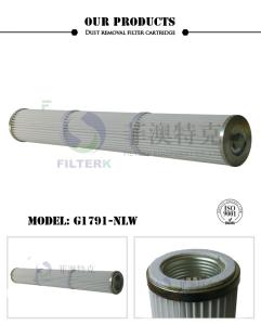 Wholesale Polyester Industrial Dust Filter Cylindrical Thread 120 * 72 * 913mm Dimension from china suppliers