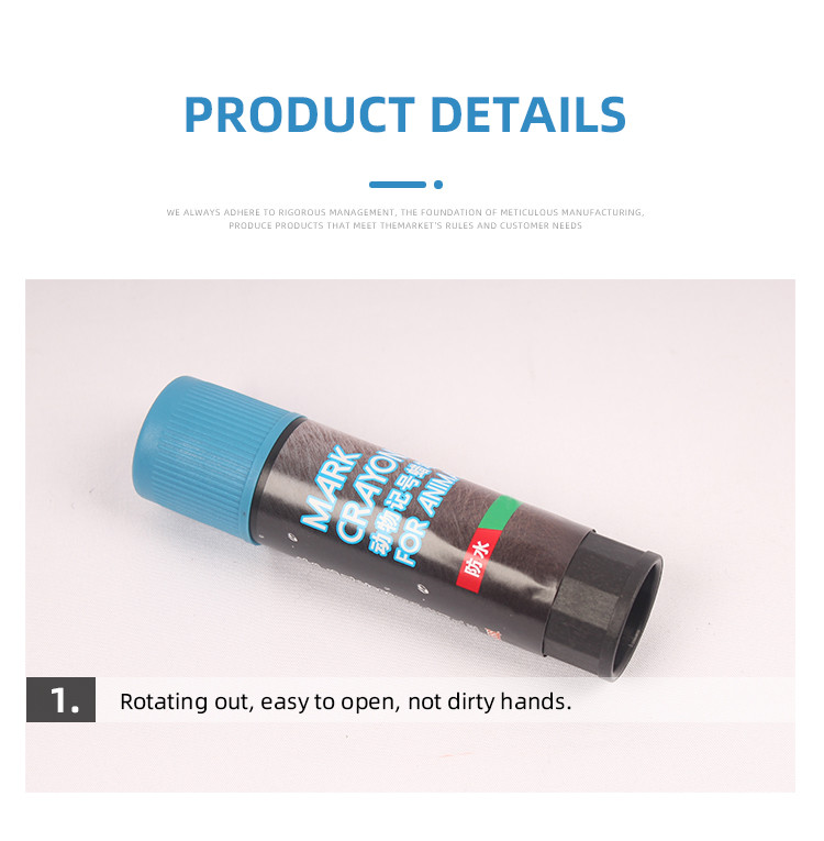 Non Toxic 60G Durable Waterproof Animal Marking Stick with Green Color
