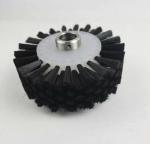 Black Nylon Hard Bristle Polishing Roller Brush