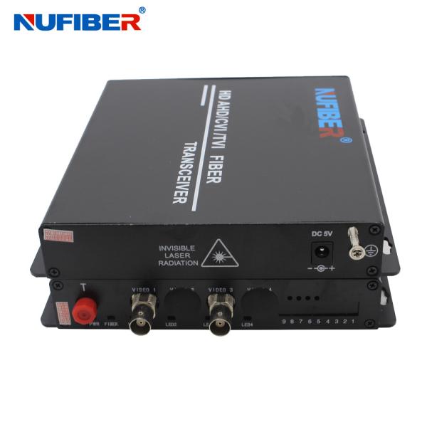20km 5VDC Fiber Video Converter 2 BNC 1BNC Simple Installation 1080P 720P Analog
